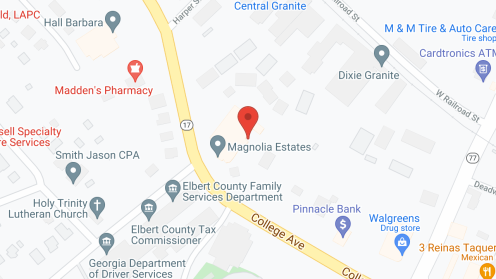 Map of the neighborhood around Magnolia Estates