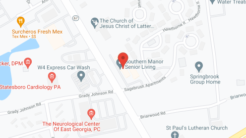 Map of the neighborhood around Southern Manor Retirement Inn