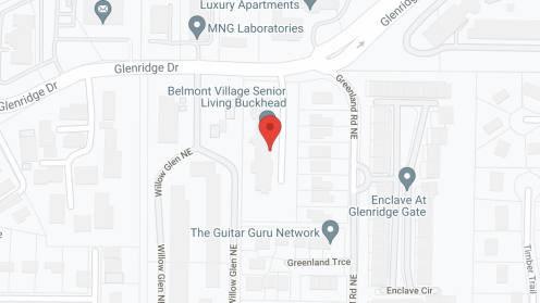 Map of the neighborhood around Belmont Village Buckhead