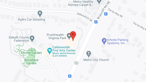 Map of the neighborhood around Integrated Health Svc