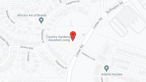 Map of the neighborhood around Country Gardens Union City