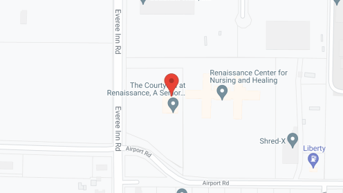 Map of the neighborhood around The Courtyard at Renaissance