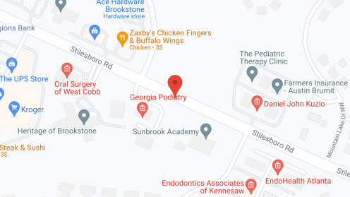 Map of the neighborhood around Legacy Ridge at Brookstone