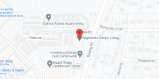 Highlands Senior Living Cartersville in google map