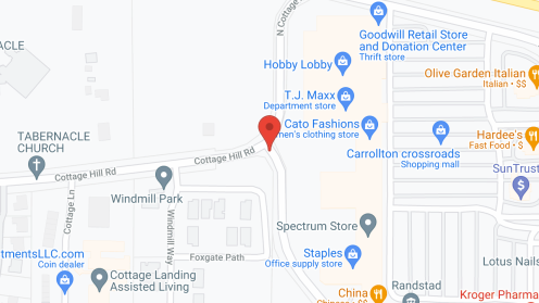 Map of the neighborhood around Laurel Glen at Carrollton Assisted Living