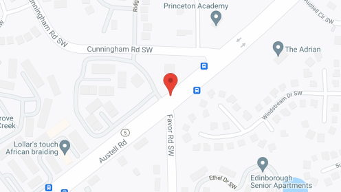 Map of the neighborhood around Presbyterian Village of Austell
