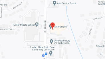 Tucker Health and Rehab in google map