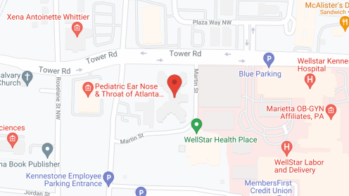Map of the neighborhood around Atherton Place