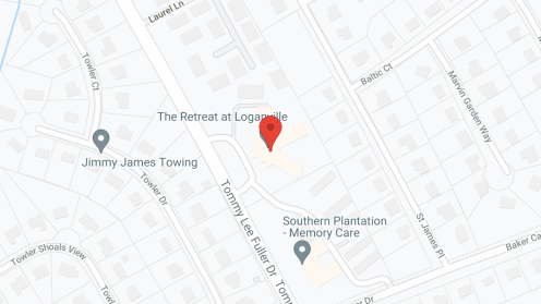 Map of the neighborhood around The Retreat at Loganville