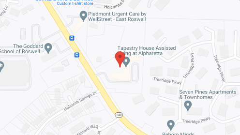 Map of the neighborhood around Tapestry House Assisted Living