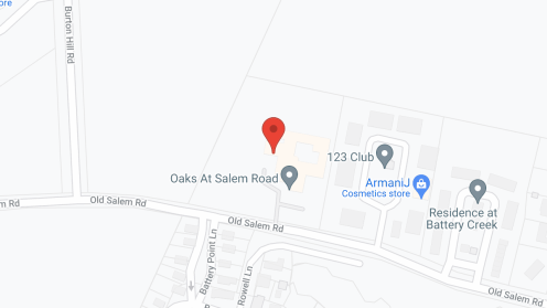Map of the neighborhood around Oaks at Salem Road