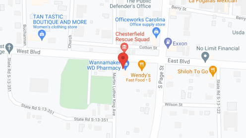 Map of the neighborhood around Chesterfield Active Day Ctr