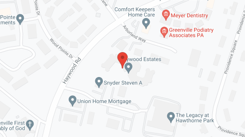 Map of the neighborhood around Holiday Haywood Estates
