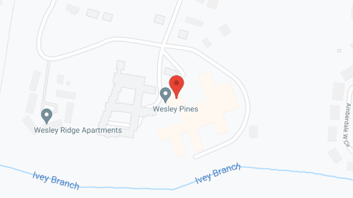 Map of the neighborhood around Wesley Pines