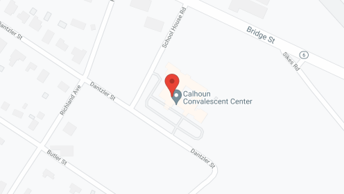 Map of the neighborhood around Calhoun Convalescent Ctr Inc