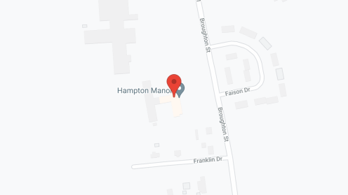 Map of the neighborhood around Hampton Manor