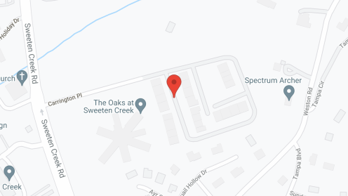 Map of the neighborhood around Oaks At Sweeten Creek