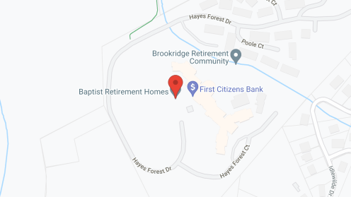 Map of the neighborhood around Brookridge
