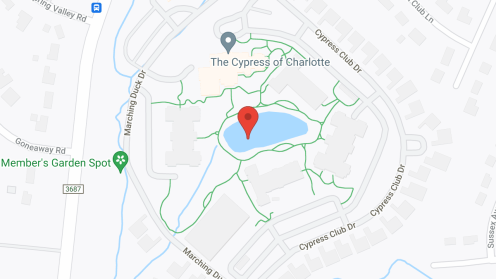 Map of the neighborhood around The Cypress At Charlotte