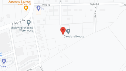 Map of the neighborhood around Cleveland House
