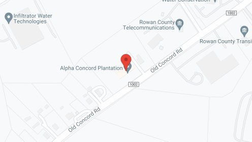 Map of the neighborhood around Alpha Concord Plantation