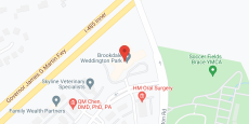 Brookdale Weddington Park in google map