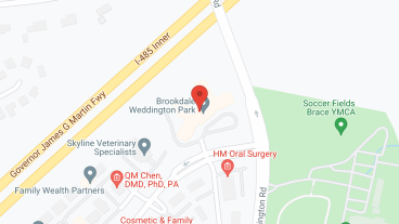 Brookdale Weddington Park in google map