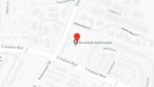 Map of the neighborhood around Brookdale Robinwood