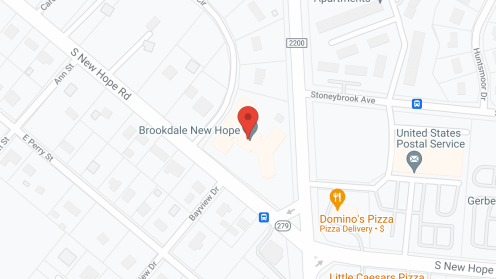 Map of the neighborhood around Brookdale New Hope