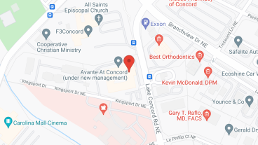 Avante' At Concord in google map