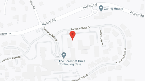 Map of the neighborhood around Forest At Duke Retirement Comm