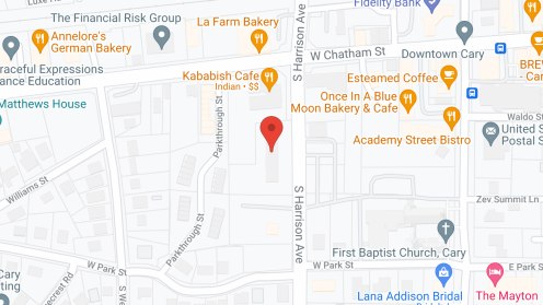 Map of the neighborhood around Cary Central Elderly Housing