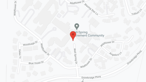 Map of the neighborhood around Well-Spring Retirement Community