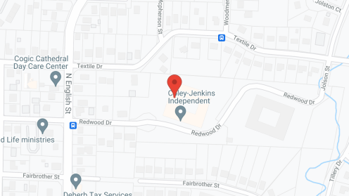 Map of the neighborhood around Coley-Jenkins Independence