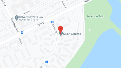 Map of the neighborhood around Stuart Gardens