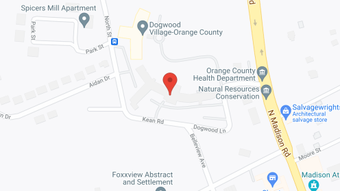 Map of the neighborhood around Orange County Nursing Home