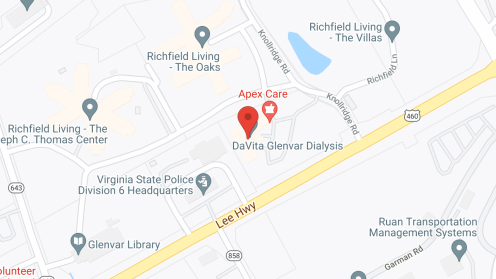 Map of the neighborhood around Richfield Living