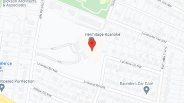 Hermitage in Roanoke in google map