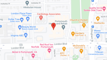 Portsmouth Health and Rehab in google map