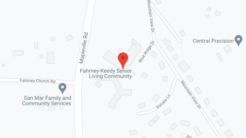 Map of the neighborhood around Fahrney-Keedy Home and Village