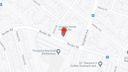 Map of the neighborhood around Virginia Home For Adults