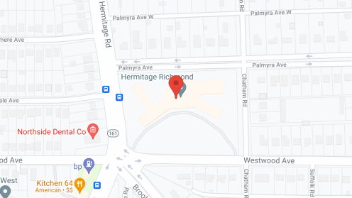 Map of the neighborhood around Hermitage Richmond