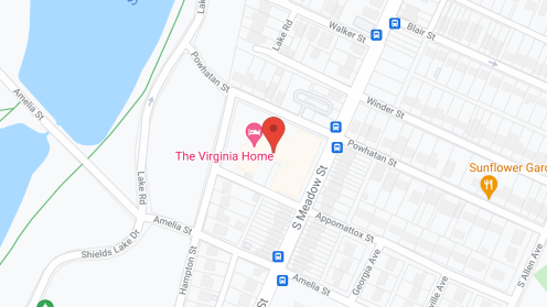 Map of the neighborhood around Virginia Home