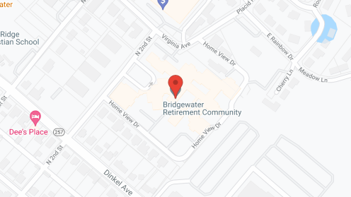 Map of the neighborhood around Bridgewater Home, Inc