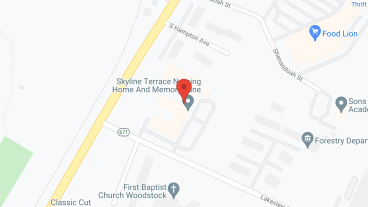 Skyline Terrace Convalescent in google map