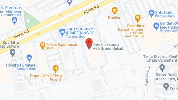 Fredericksburg Health And Rehabilitation in google map