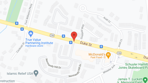 Map of the neighborhood around Sunrise of Alexandria