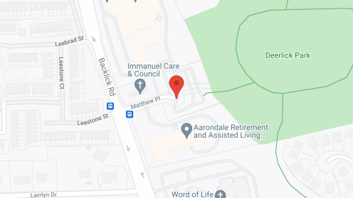 Map of the neighborhood around Aarondale Community