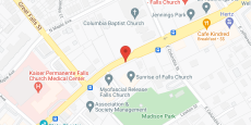 Sunrise of Falls Church in google map