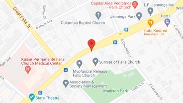 Sunrise of Falls Church in google map
